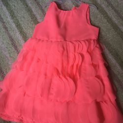 Pink/orange dress 4T