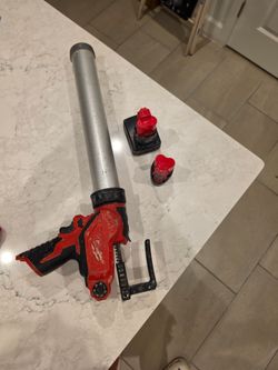 Milwaukee M12 Cordless Caulk and Adhesive Gun with Two Batteries