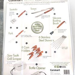 The Cuisinart 20-Piece Wooden Handle Grill Set !!