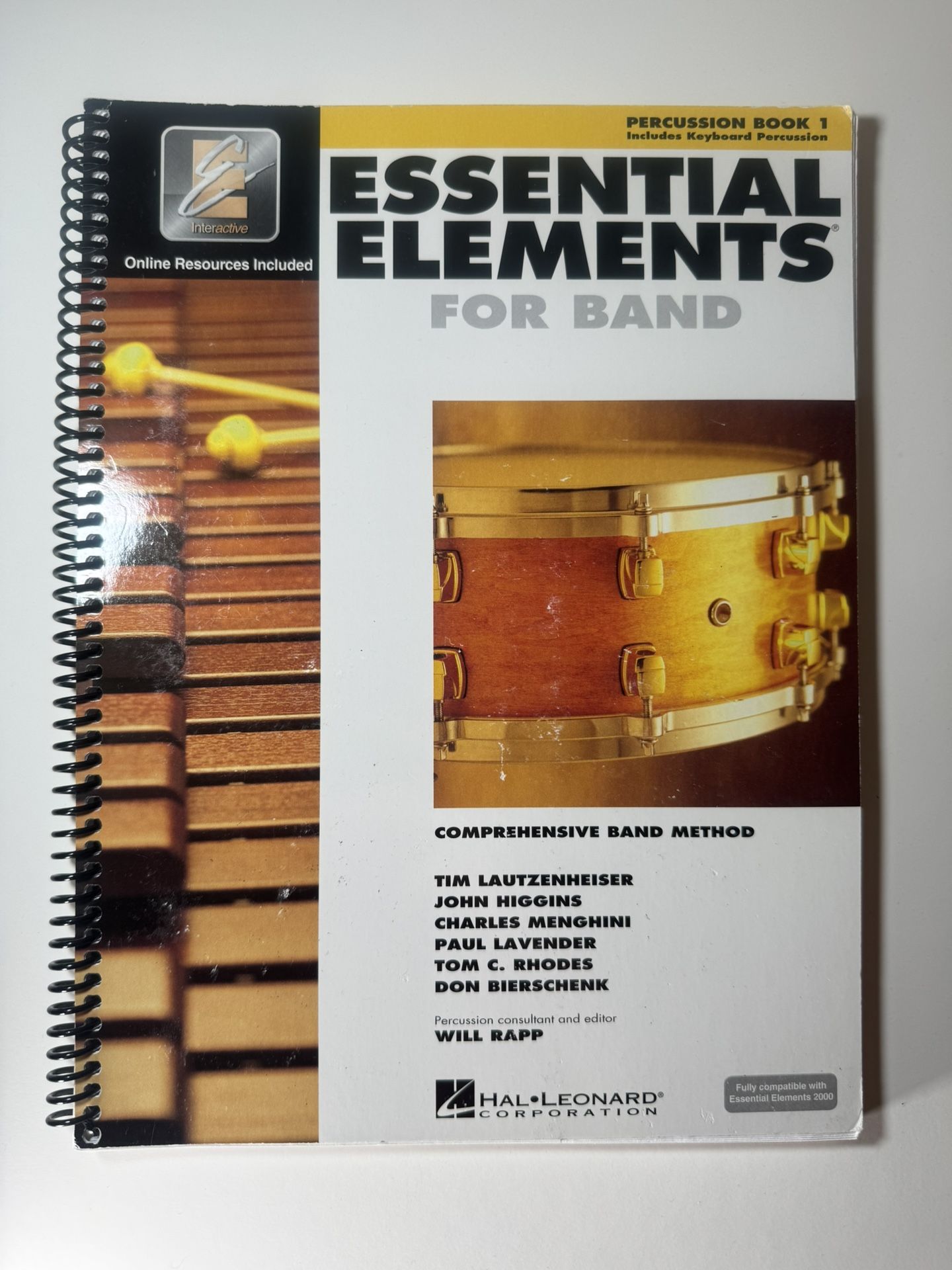 Percussion Essential Elements For Band Book 1