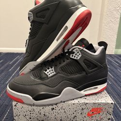  Air Jordan Retro 4 reimagined Bred Size 12