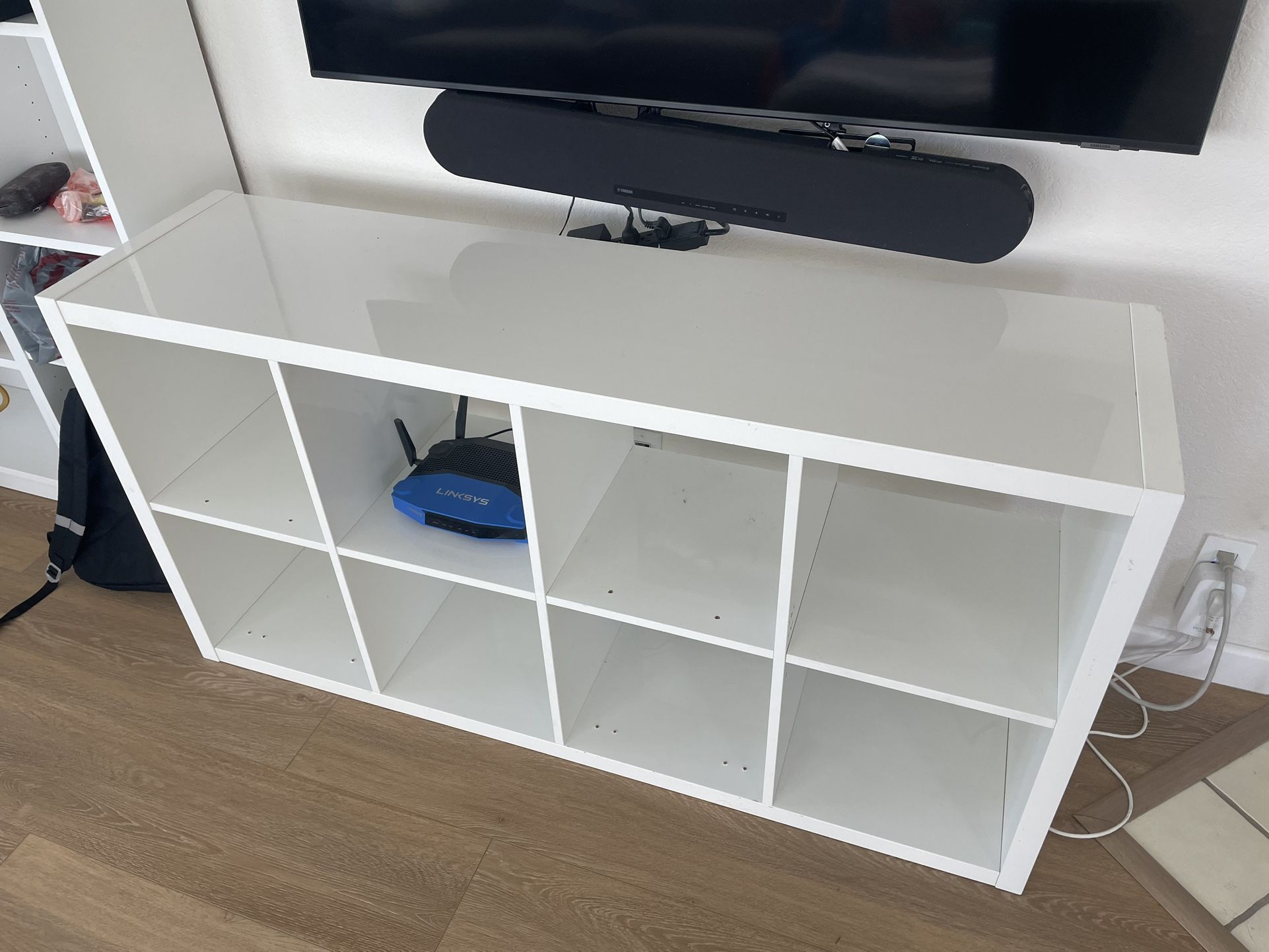 IKEA Kallax shelf unit (gloss white)