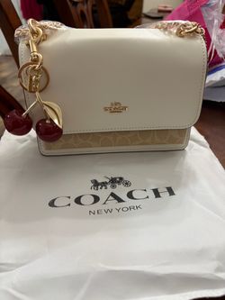 Coach New York Crossbody Bag with Cherry Charm