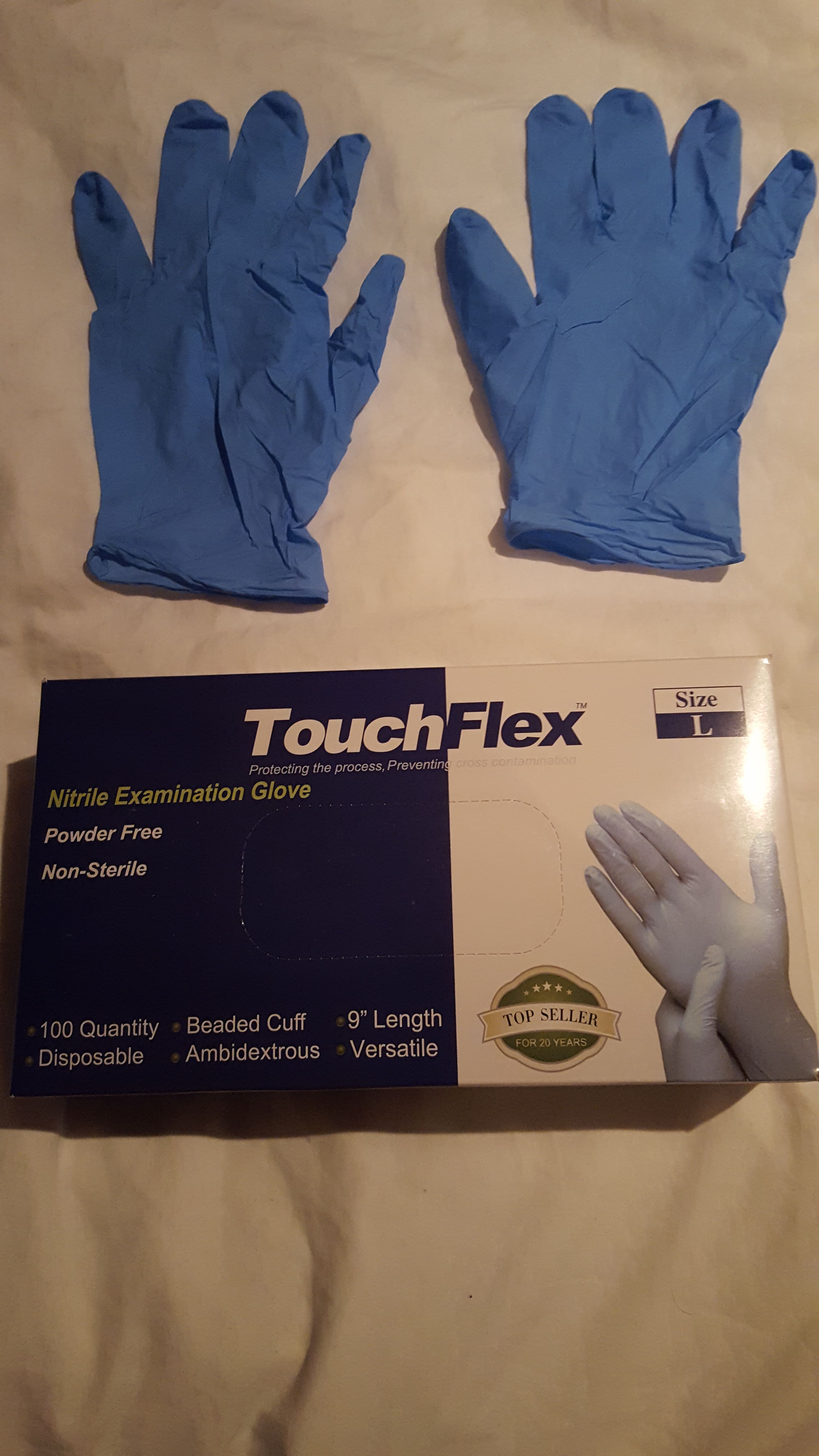 Blue Nitrile Gloves, EXTENDED SALE!! ANY SIZE