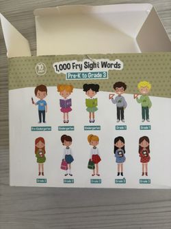 Flash Card For Kindergarten To Grade 3