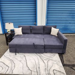 Pullout Sleeper Sofa + Chaise + Storage FREE DELIVERY