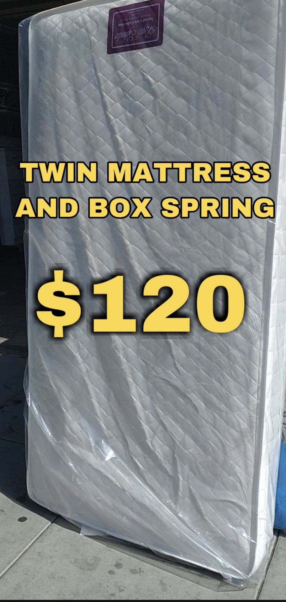 TWIN MATTRESS AND BOX SPRING