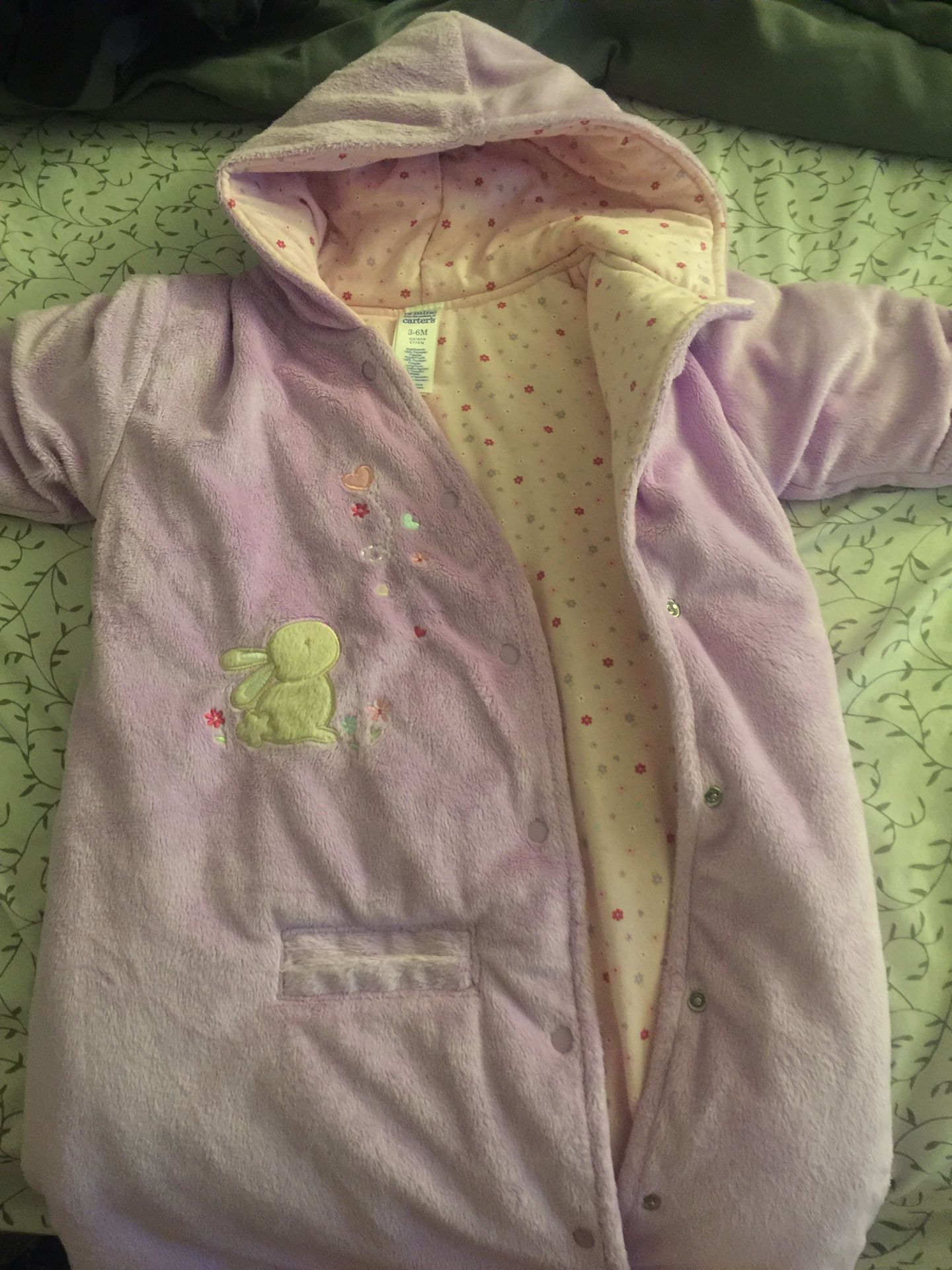 Carseat swaddle winter onsie