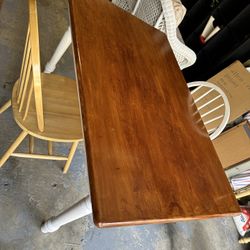 Solid Wooden Table With 2 Chairs 