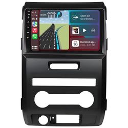 for Ford F150 Radio Upgrade 2009-2014: 9 Inch Touchscreen Car Stereo with Wireless CarPlay Android Auto - 4G+64G GPS Navigation Head Unit with Bluetoo