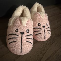 Pink Kitty Cat Slippers