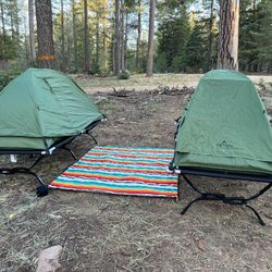 (2) Teton Vista 1 Person Tent Cots