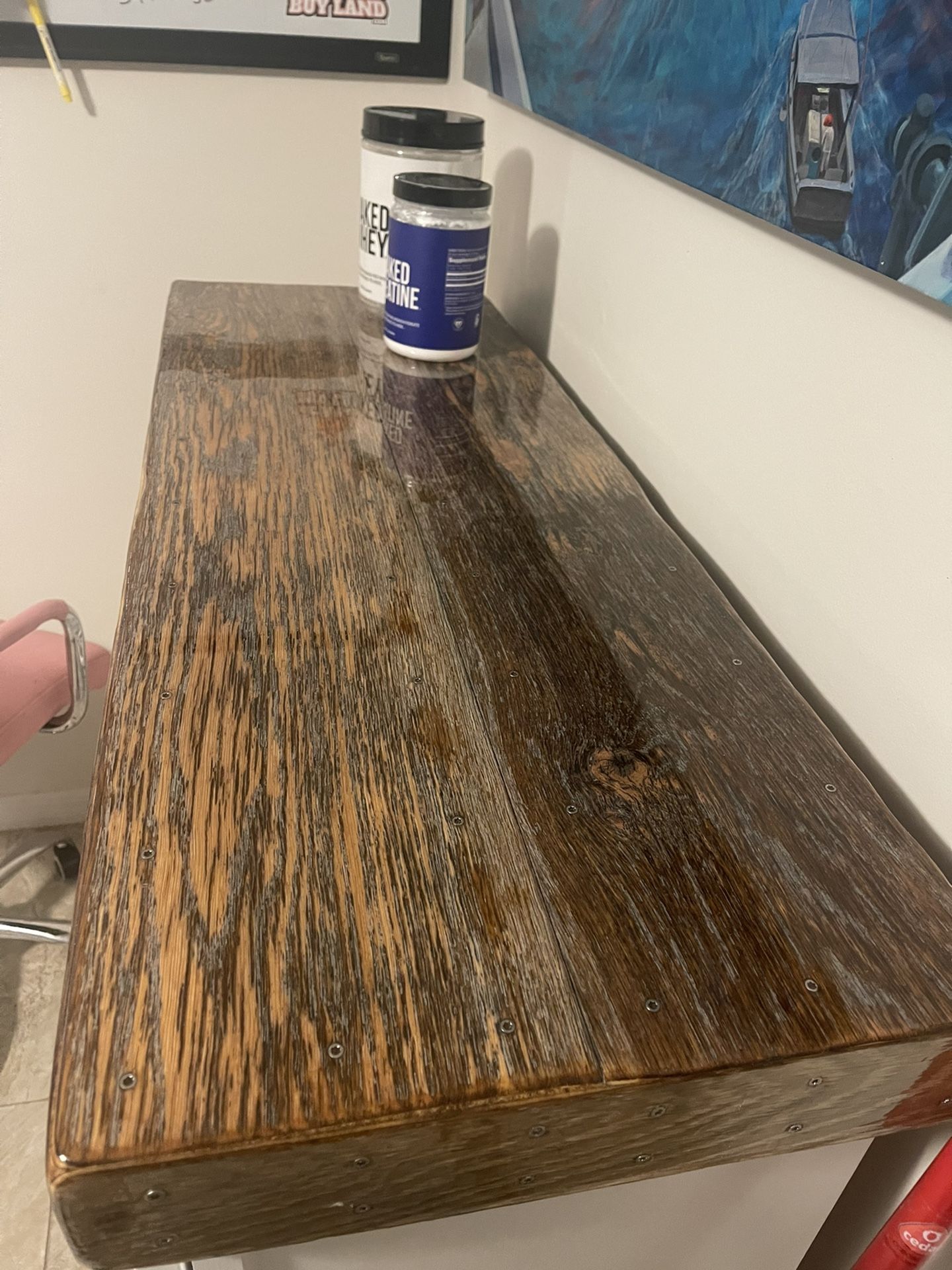 Custom Oak Top Craft Made Cabinet