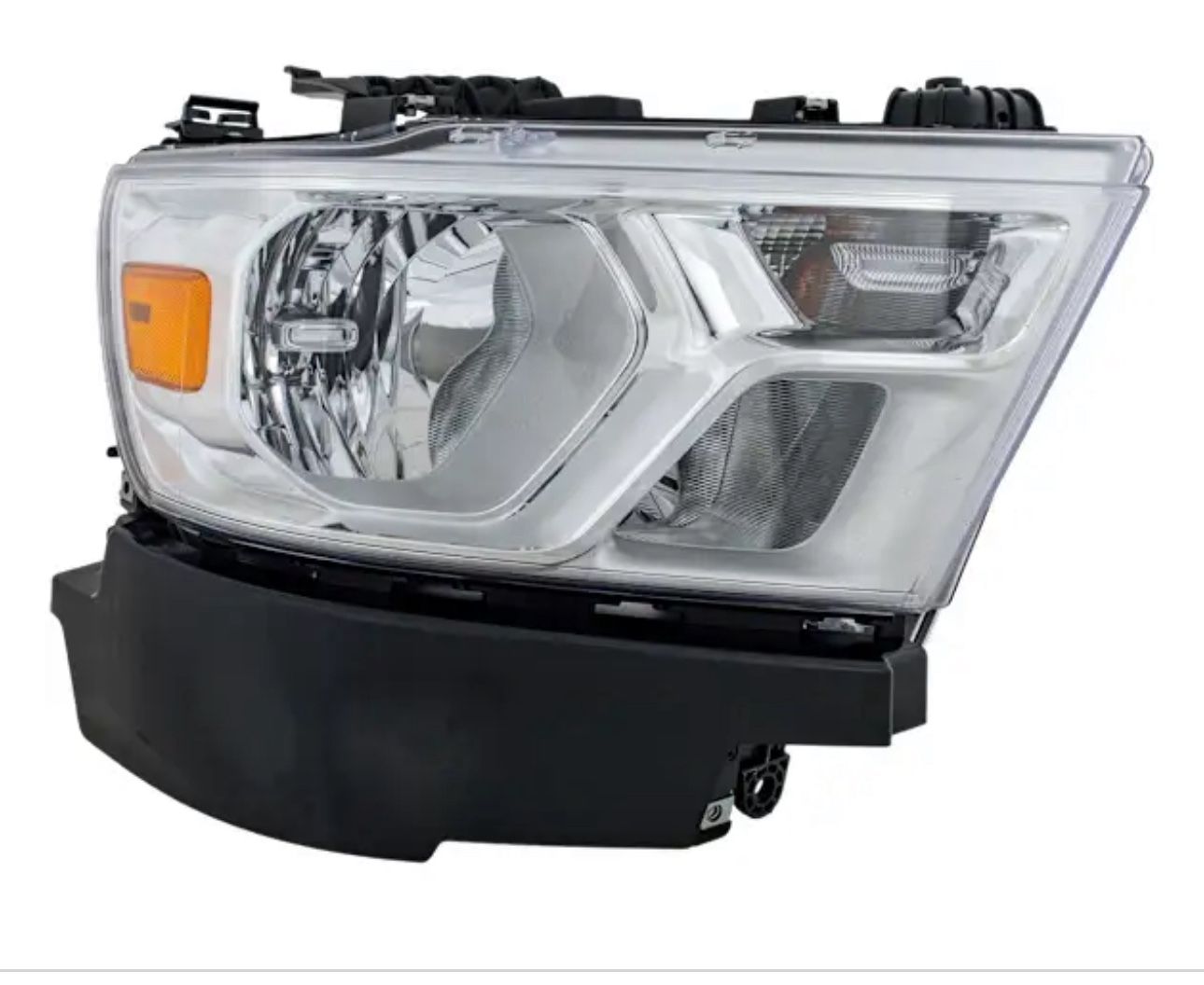 2019-2024 Ram 1500 - Passenger And Driver Headlights, with Bulb, Halogen, Clear Lens