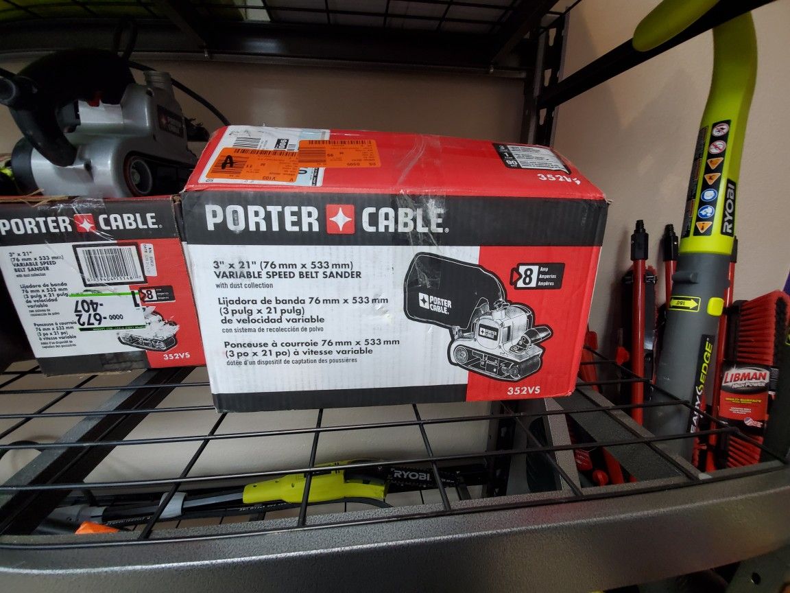 Porter Cable belt sander only 60$!!!