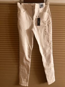 White high rise skinny express jean size 6L