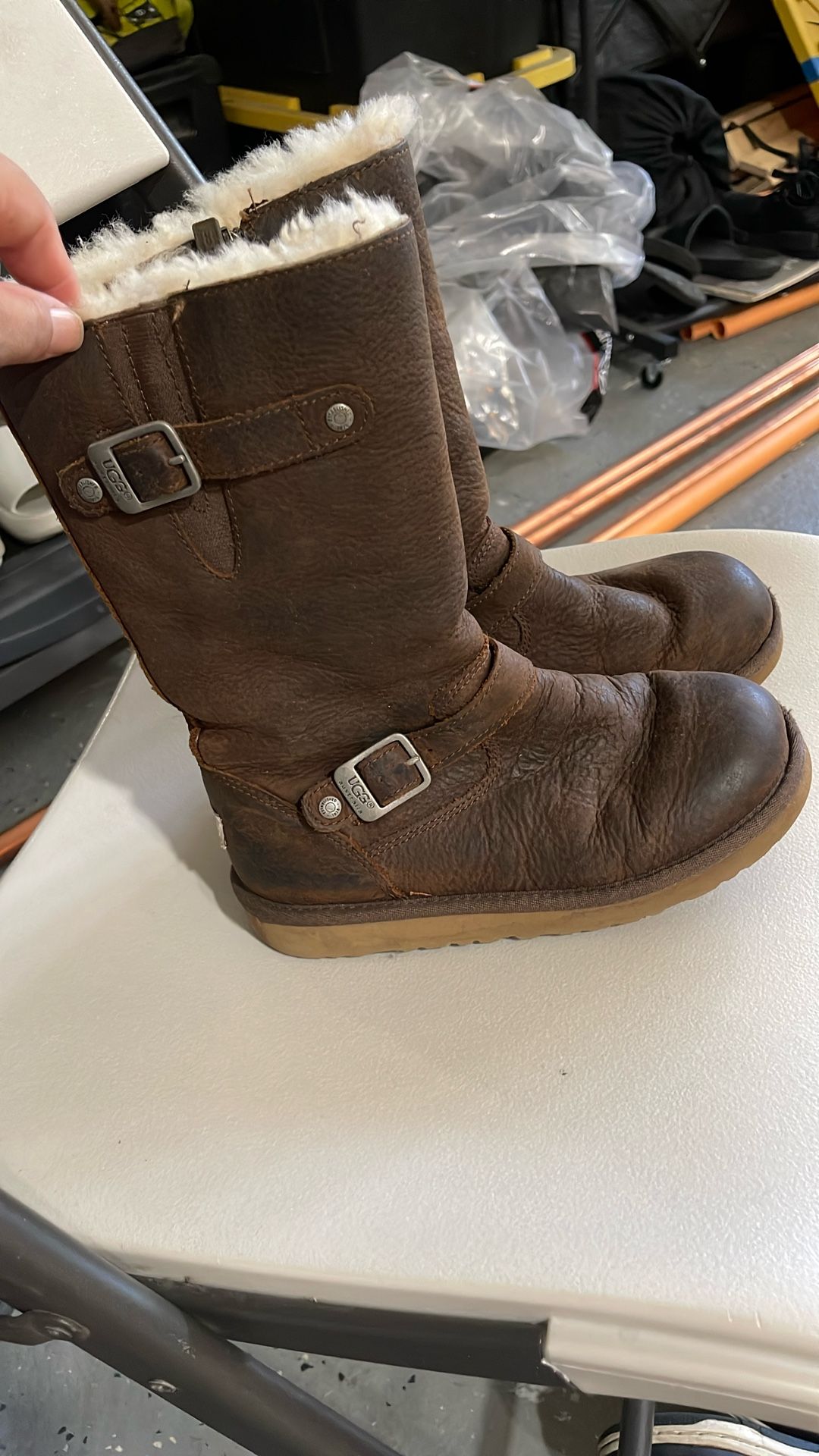 Leather Ugg’s Girls