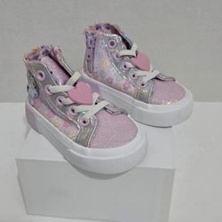 Bluey and Bingo Girls Pink High Tops Size 5