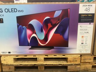 48" screen Oled C4 by LG thinQ evo. Free Wallmount Bracket.