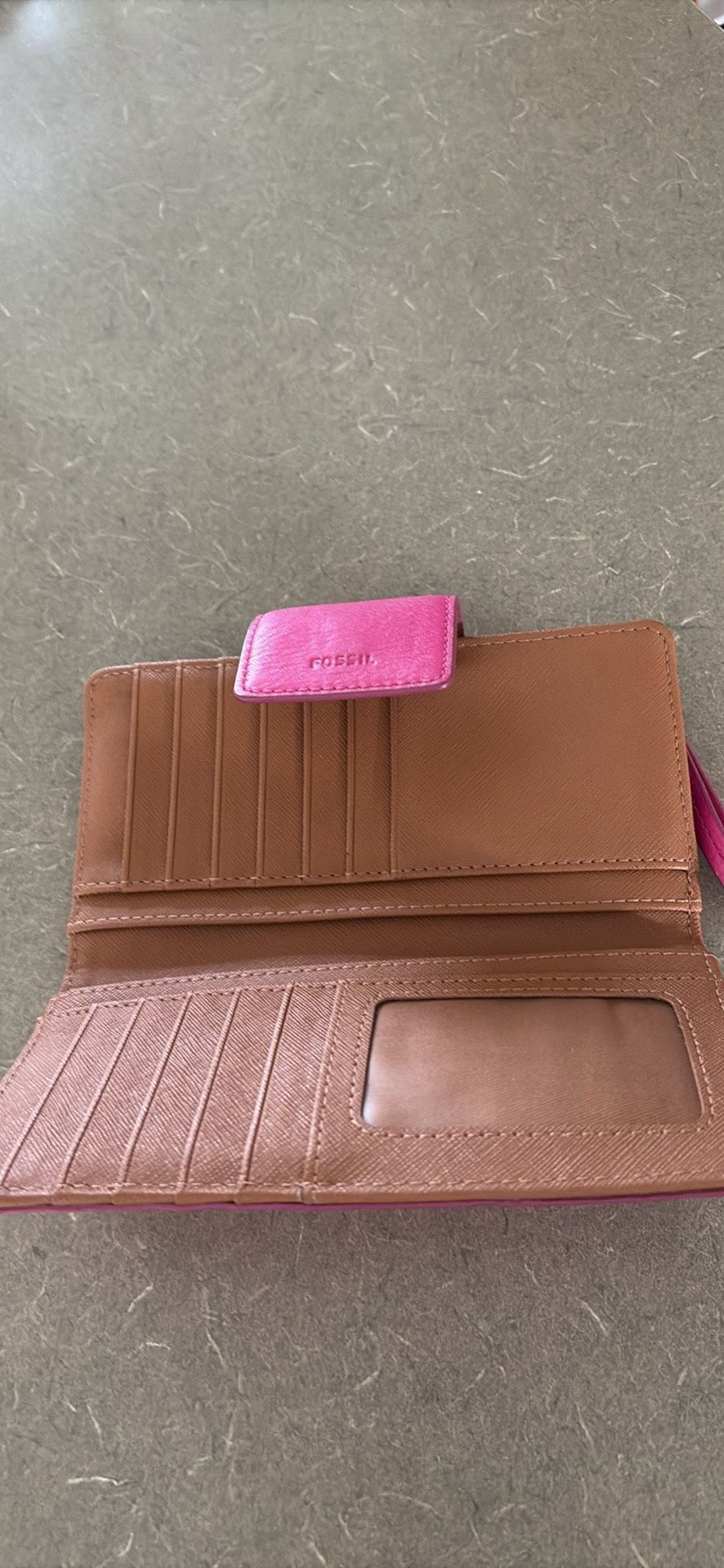 Pink Fossil Wallet