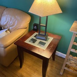 Real Wood End Table 