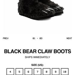 Bravest Studios Bear Claw Boots