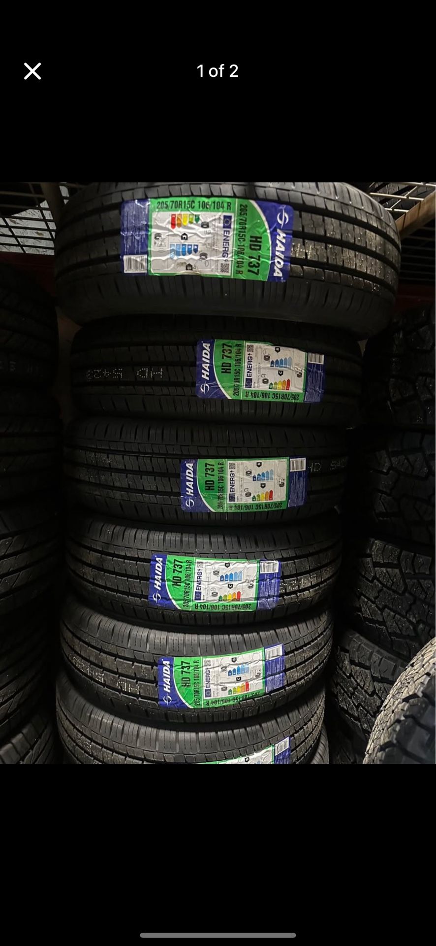 205/70/15C 8ply Haida HD737 106R/104R Tires