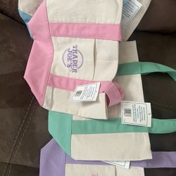 Trader Joe’s bags (pastel colors)