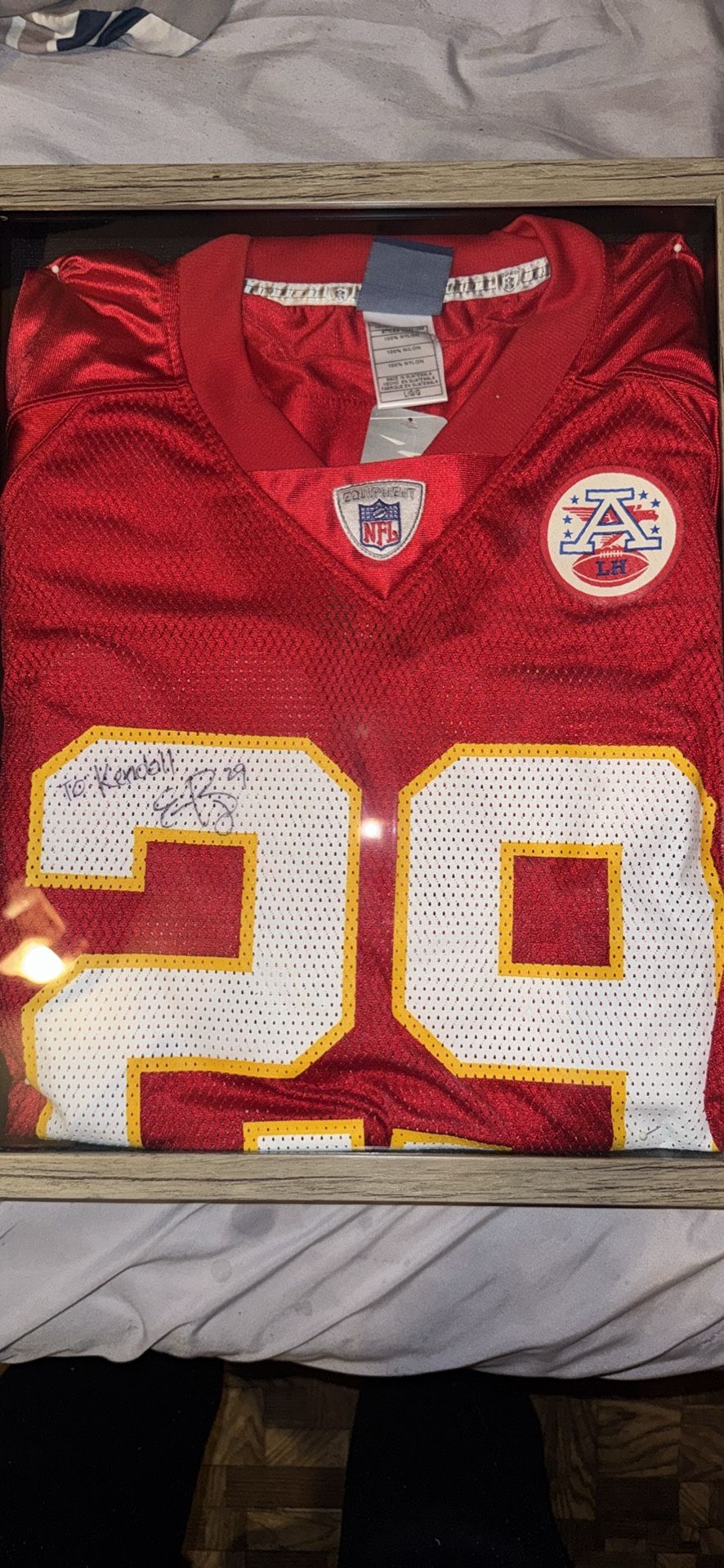 Signed Eric Berry game day Chiefs jersey