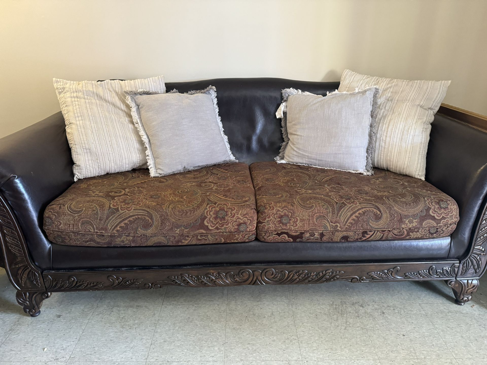 2 Dark Brown Couches For Sale🚨 NEED GONE