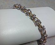 Men's stainless steel link bracelet