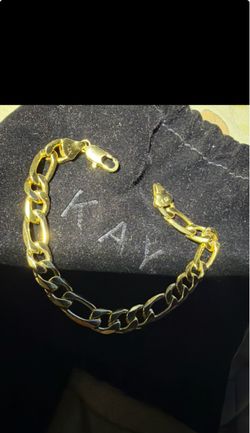 14kt Figaro bracelet