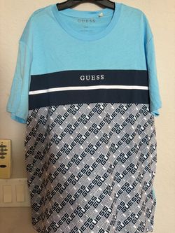 Guess Los Angeles Color Block T-Shirt XL