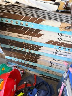 Waterproof vinyl planks