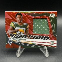 2025 Phoenix Rookie Phenom Red #PJY-MGN Matthew Golden Patch Relic RC #/299