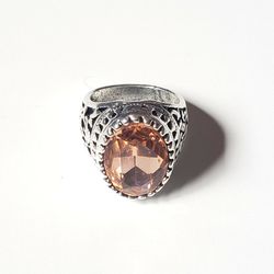 Antique Silver Stone Vintage Jewelry Ring For Men and Women Size 8.5 Used like new