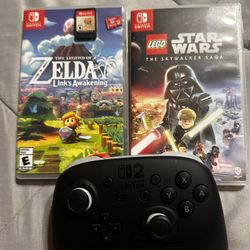 Nintendo Switch 2 Controller And Switch Games 