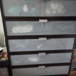 IKEA 6 Drawer Frost Dresser,  Chest