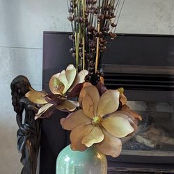 Vase With Faux Flowers 