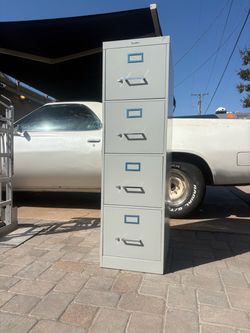 Premier Heavy-Duty 4-Drawer Steel Filing Cabinet – $65