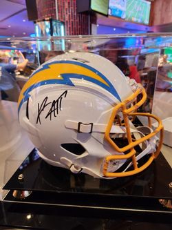 Signed Chargers Helmet