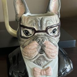 2022 West Elm French Bulldog Planter by Rachel Kozlowski NEW