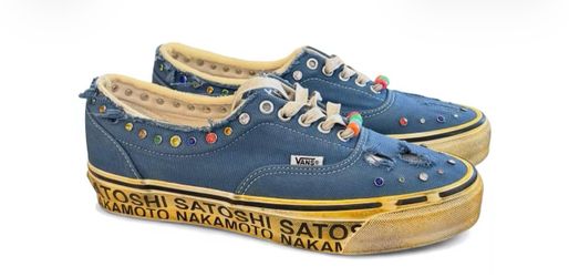 Vans Satoshi nakamoto round lucky charm navy