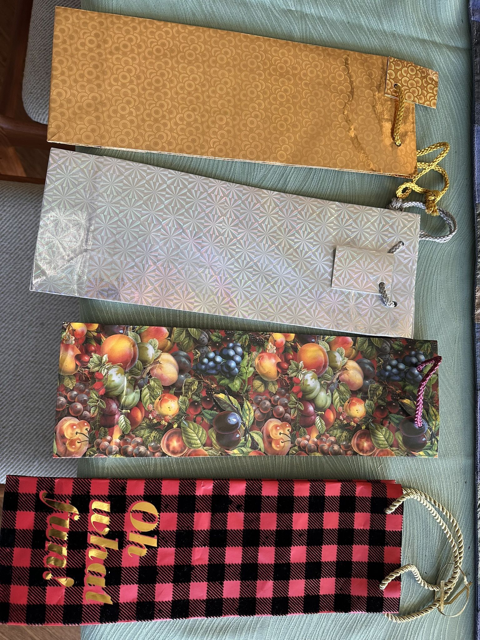 Gift bags for wine bottles