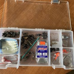 Fishing tackle hooks swivels and sleeves