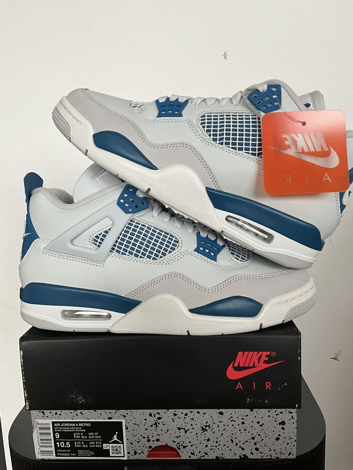 Jordan 4 Military Blue Sz 9/10/11.5/12