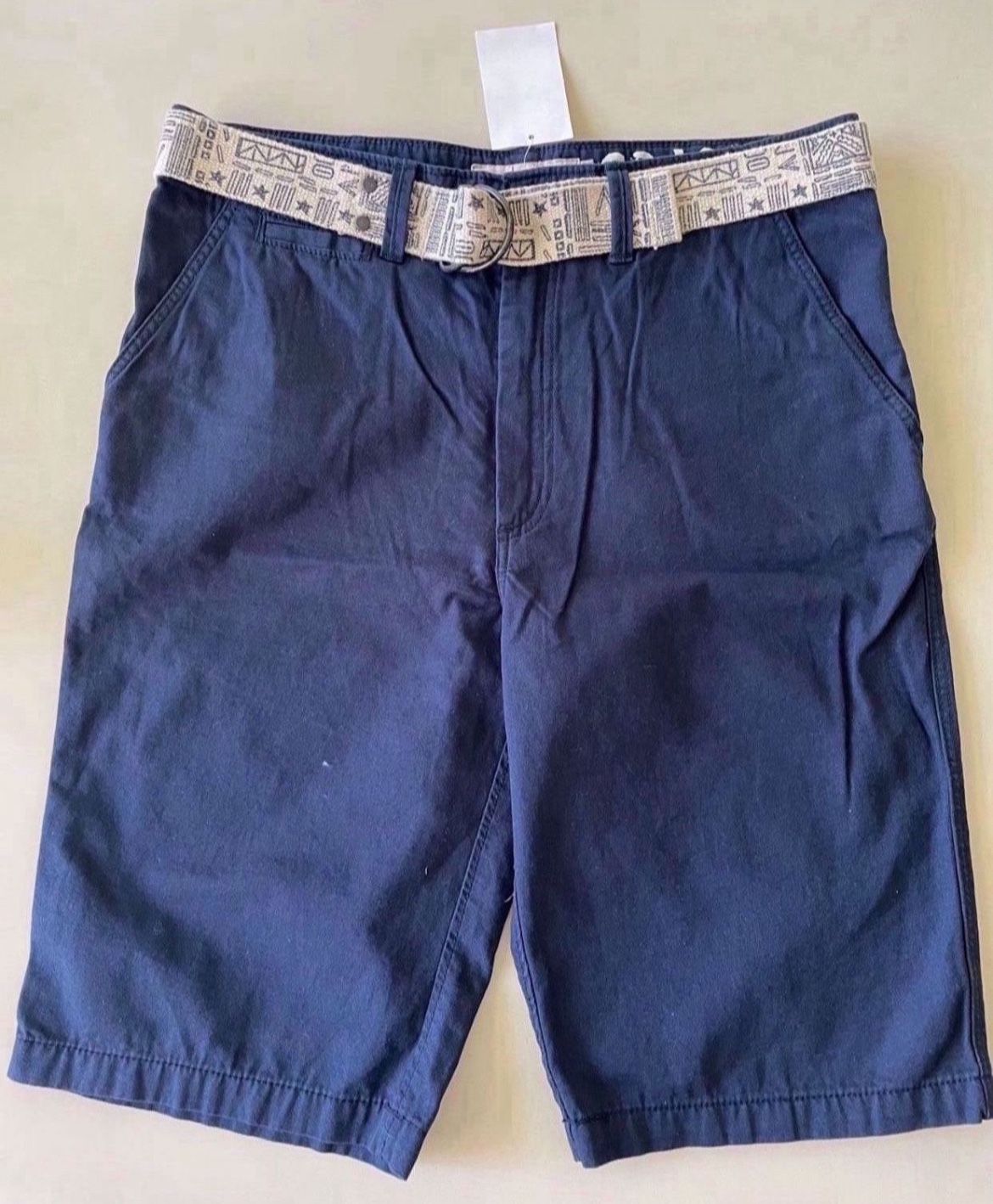 New Boys Shorts with belt, 13-14Y