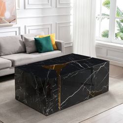 Black And Gold Coffee Table 