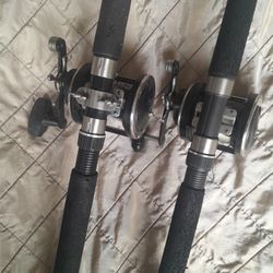 Two Big  Penn  Fiahing Reels   Ready To Go Fishing 100 Dllrs Obo