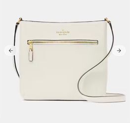 NEW Kate Spade Large Crossbody Meringue White Leather